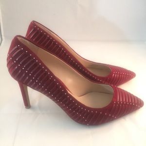 Vince Camuto Maroon Embellished Pumps 9M
